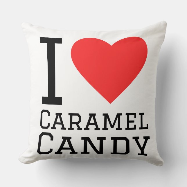 Coussin Motif de bonbon caramel (Recto)