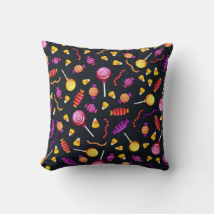 Coussin Motif de bonbons d'Halloween