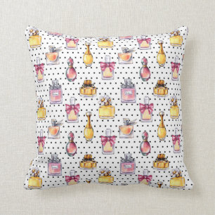 Coussin Motif de bouteille de Parfum
