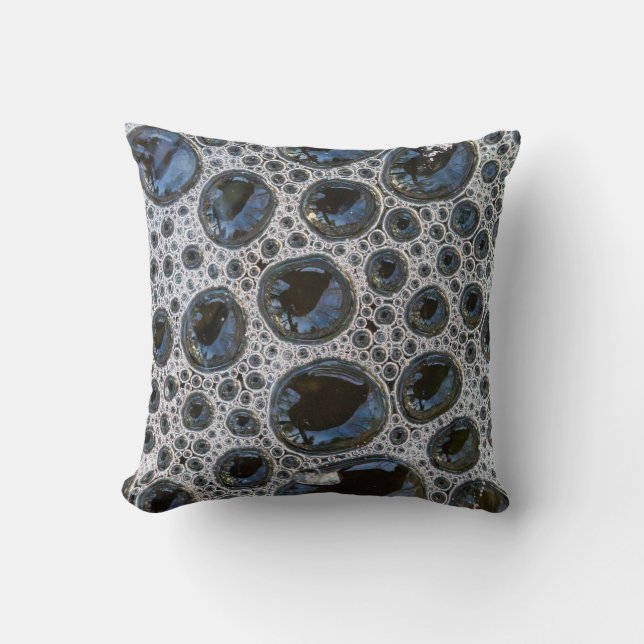 Coussin Motif de bulle abstrait (Recto)