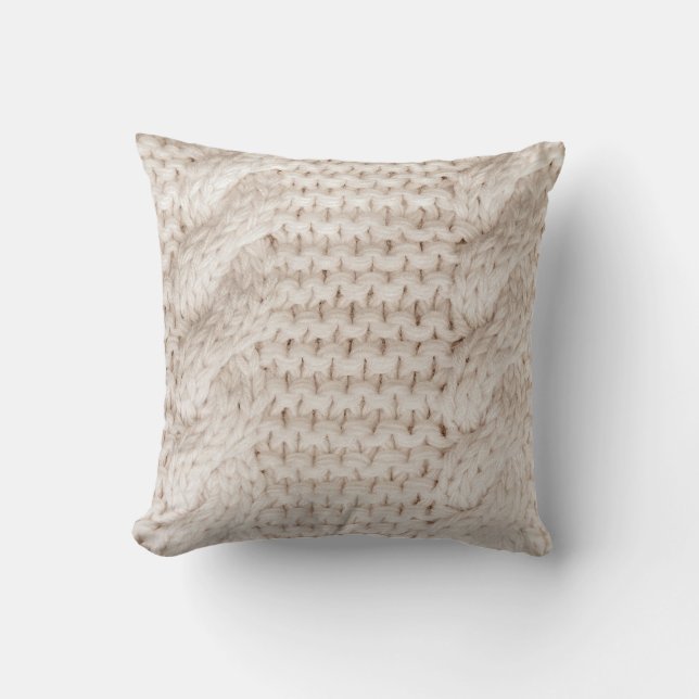 Coussin Motif de câble (Recto)