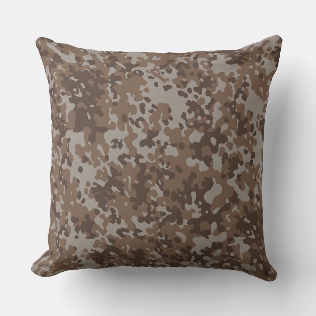Coussin Motif de Camo de sable du désert (Recto)