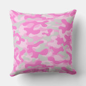 Coussin Motif de camouflage gris rose  (Verso)