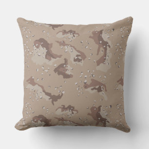 Coussin Motif de camouflage marron