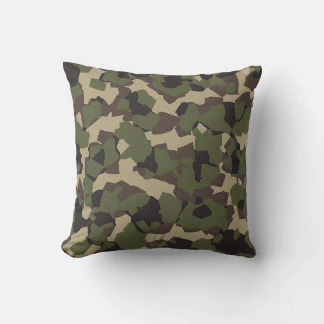 Coussin Motif de camouflage militaire (Recto)