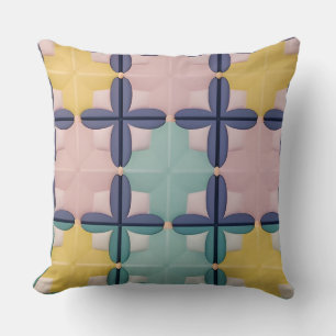 Coussin Motif de carreaux graphiques pour articles de styl