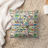Coussin Motif de carte de ville (Couverture)