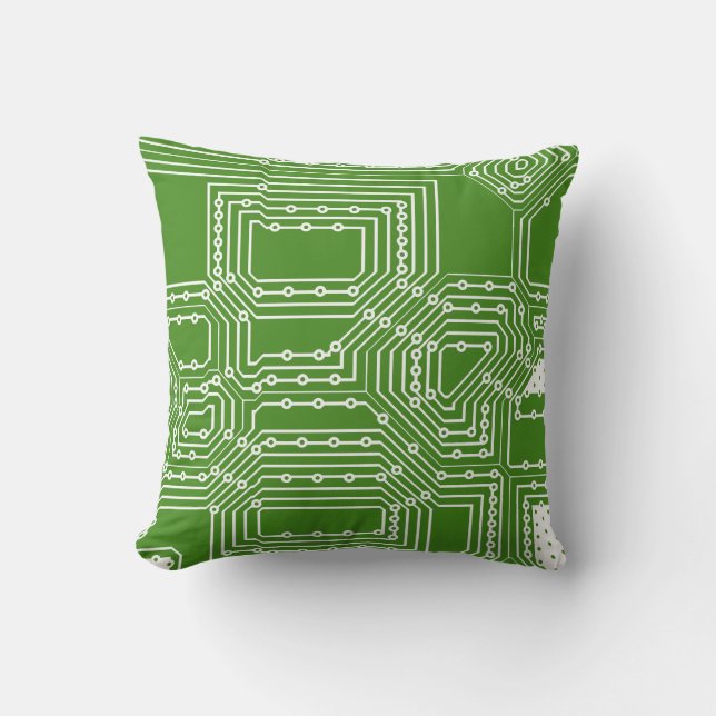 Coussin Motif de carte informatique (Recto)