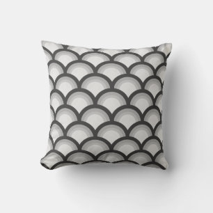 Coussin Motif de cercle élégant sans couture