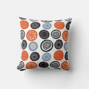 Coussin Motif de cercle géométrique créatif et coloré.
