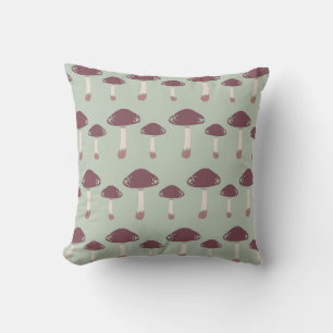Coussin Motif de champignons Whimsical