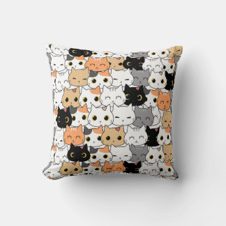 Coussin Motif de chat mignon