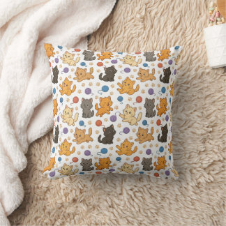 Coussin Motif de chat mignon