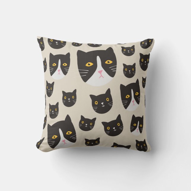 Coussin Motif de chat sans joint/ (Recto)