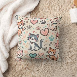 Coussin Motif de chaton mignon