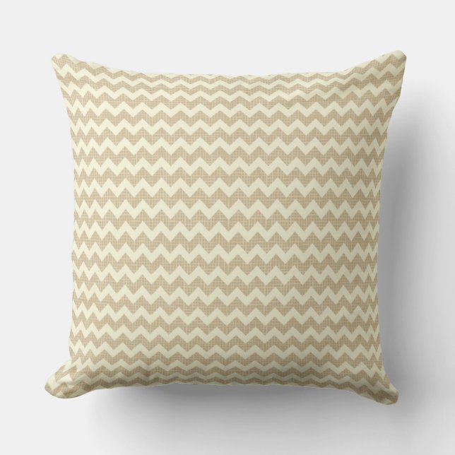 Coussin Motif de Chevron (Recto)