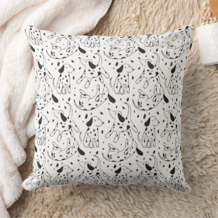 Coussin Motif de chien dalmate minimaliste