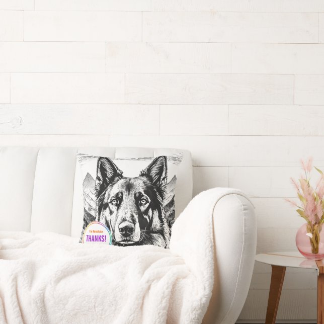 Coussin Motif de chien de berger (Canapé)