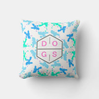 Motif de chien de caniche