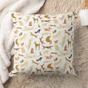 Coussin Motif de chiens illustrés ludiques