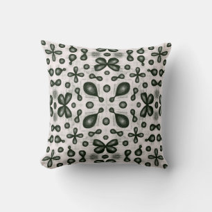 Coussin Motif De Chimie Design En Noir Et Blanc