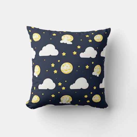 Coussin Motif de ciel nocturne (Recto)