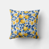 Coussin Motif de citron Fruit tropical Nom de couple perso (Verso)