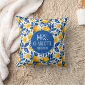 Coussin Motif de citron Fruit tropical personnalisé Couple (Couverture)