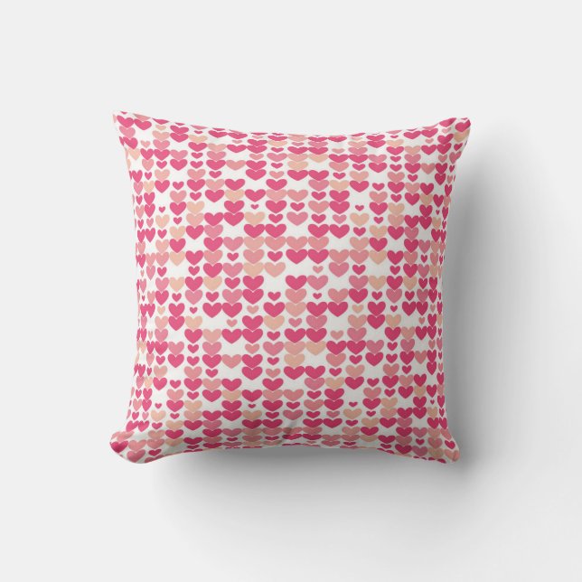 Coussin Motif de coeur rose (Recto)