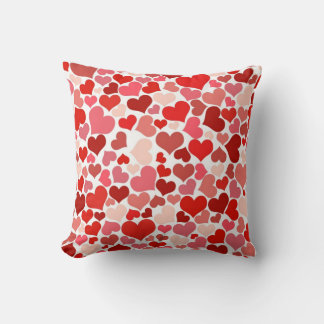 Coussin Motif de coeur rouge moderne