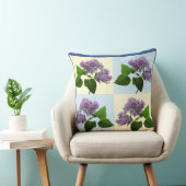 Coussin Motif de collage de branche de fleur de lilas fant (Chaise)