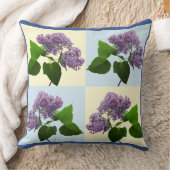 Coussin Motif de collage de branche de fleur de lilas fant (Couverture)
