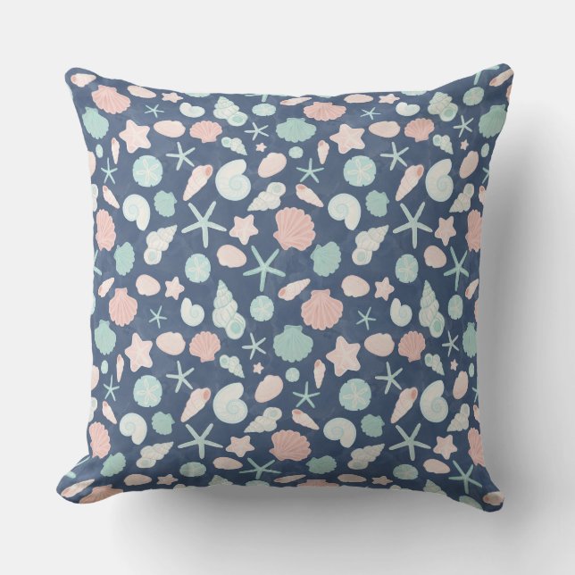 Coussin motif de coquillages (Recto)