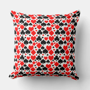 Coussin Motif de couleur de carte à jouer