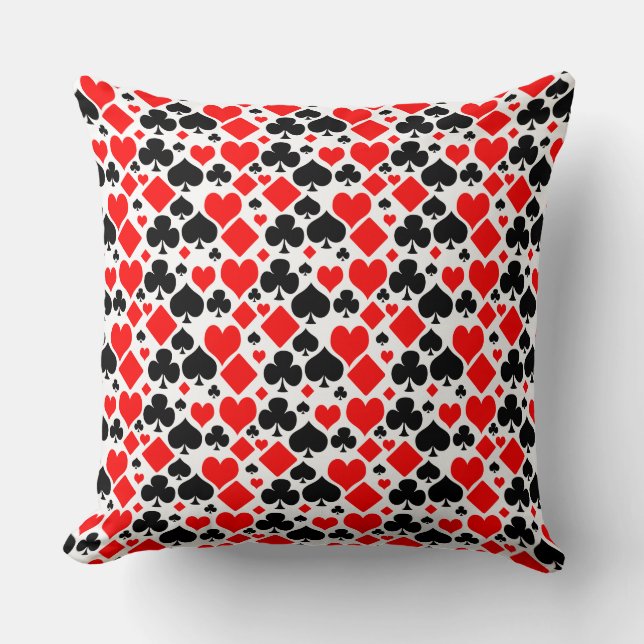 Coussin Motif de couleur de carte à jouer (Recto)