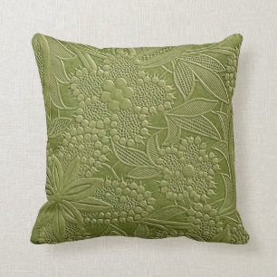 Coussin “Motif de couleur vert citron profond”