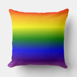 Coussin Motif de couleurs arc-en-ciel dégradé