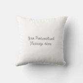 Coussin Motif de couronne dans le blanc (Verso)