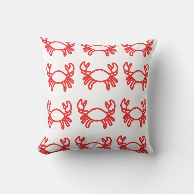 Coussin Motif de crabe mignon (Recto)