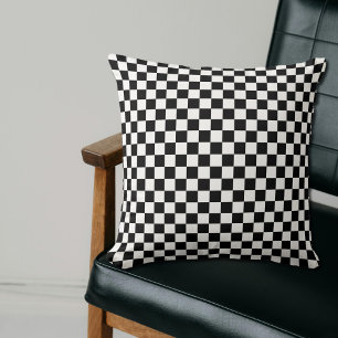 Coussin motif de damier