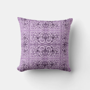 Coussin Motif de défilement Lilac