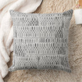 Coussin Motif de dentelle aquarelle grise abstraite (Couverture)