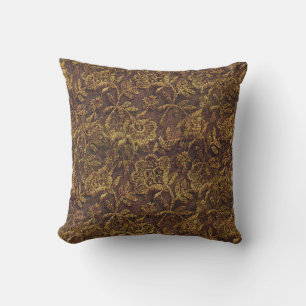 Coussin Motif de dentelle d'or