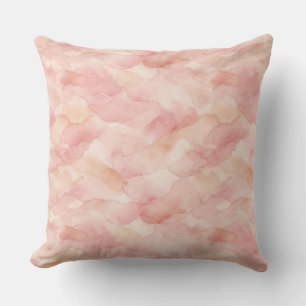 Coussin Motif de design abstrait moderne rose tendre