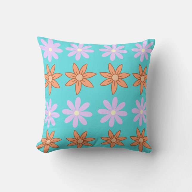 Coussin Motif de design floral exceptionnel pour design cr (Recto)