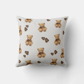 Coussin motif de dessin animé de l'ours mignon (Verso)