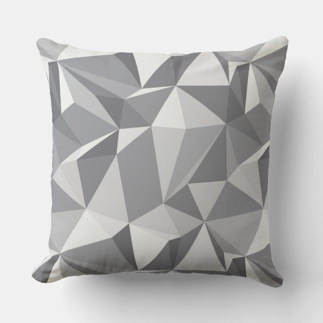 Coussin Motif de diamant - polygone abstrait (Recto)