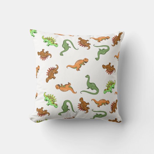 Coussin Motif de dinosaure mignon (Recto)