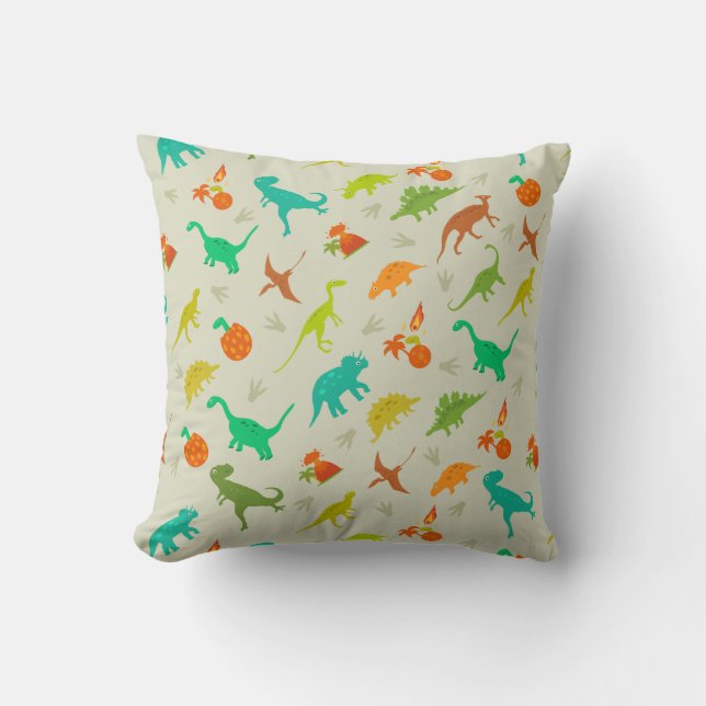 Coussin Motif de dinosaures (Recto)