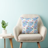 Coussin Motif de doodles d'été de cerf-volant (Chaise)